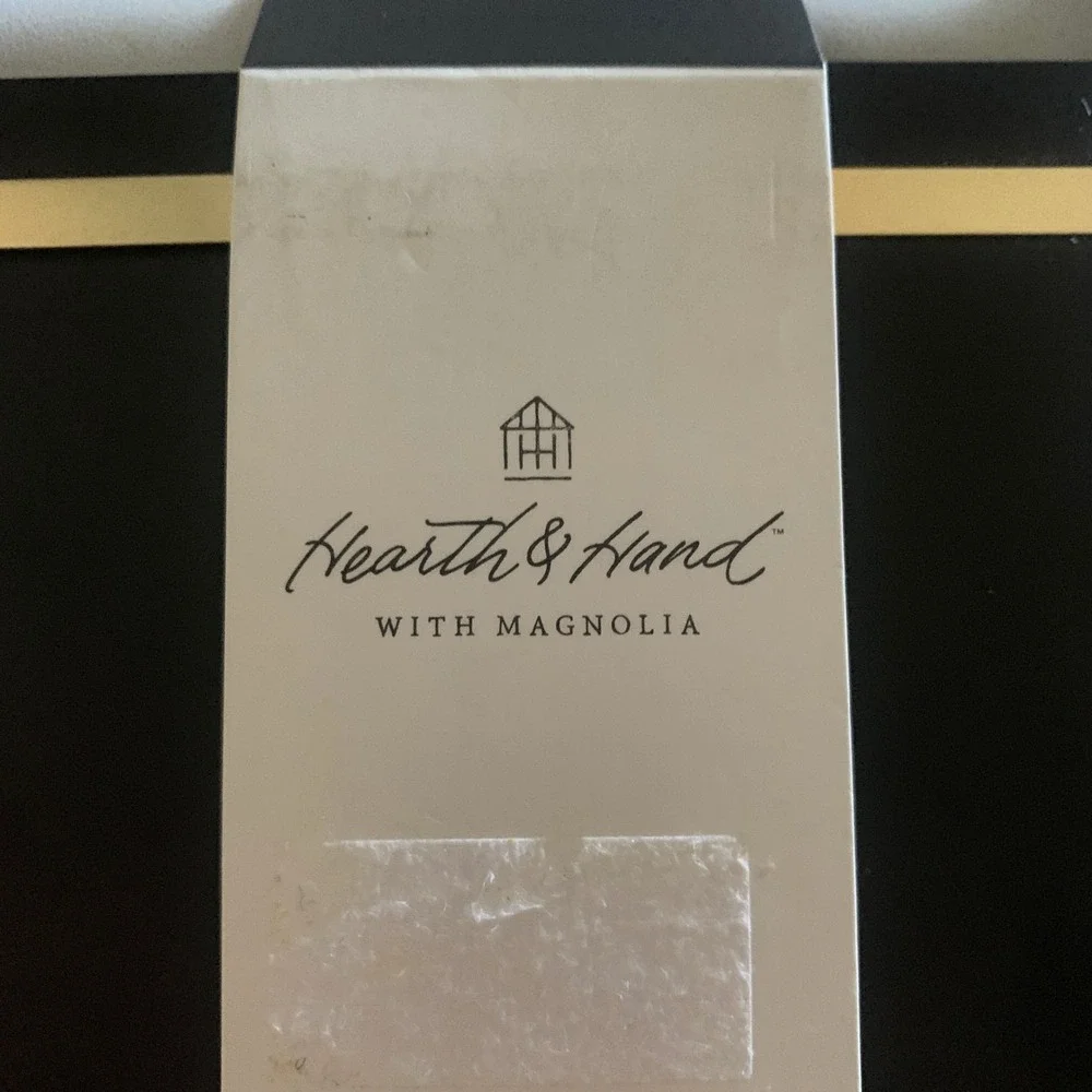 Hearth & Hand With Magnolia‎ Metal Paper Note Roll With Black and Gold Finish